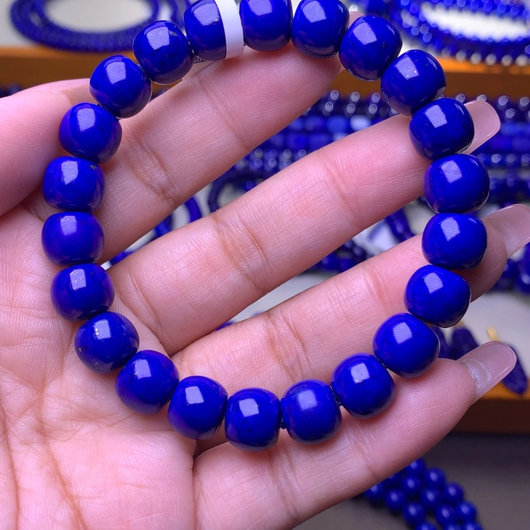 青金石未镶嵌手串10m