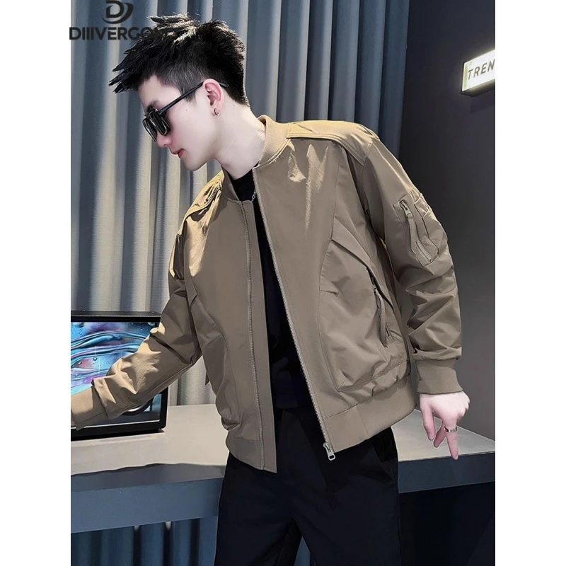 2025新款秋季新潮牌痞帅高端外套高级感男士时尚简约百搭工装夹克