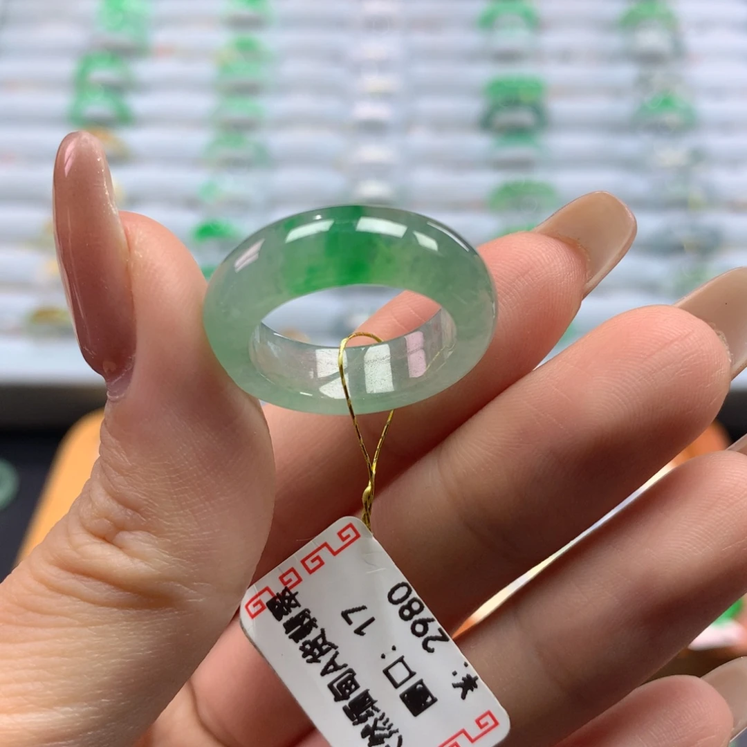 活***好未镶嵌戒指翡翠17号