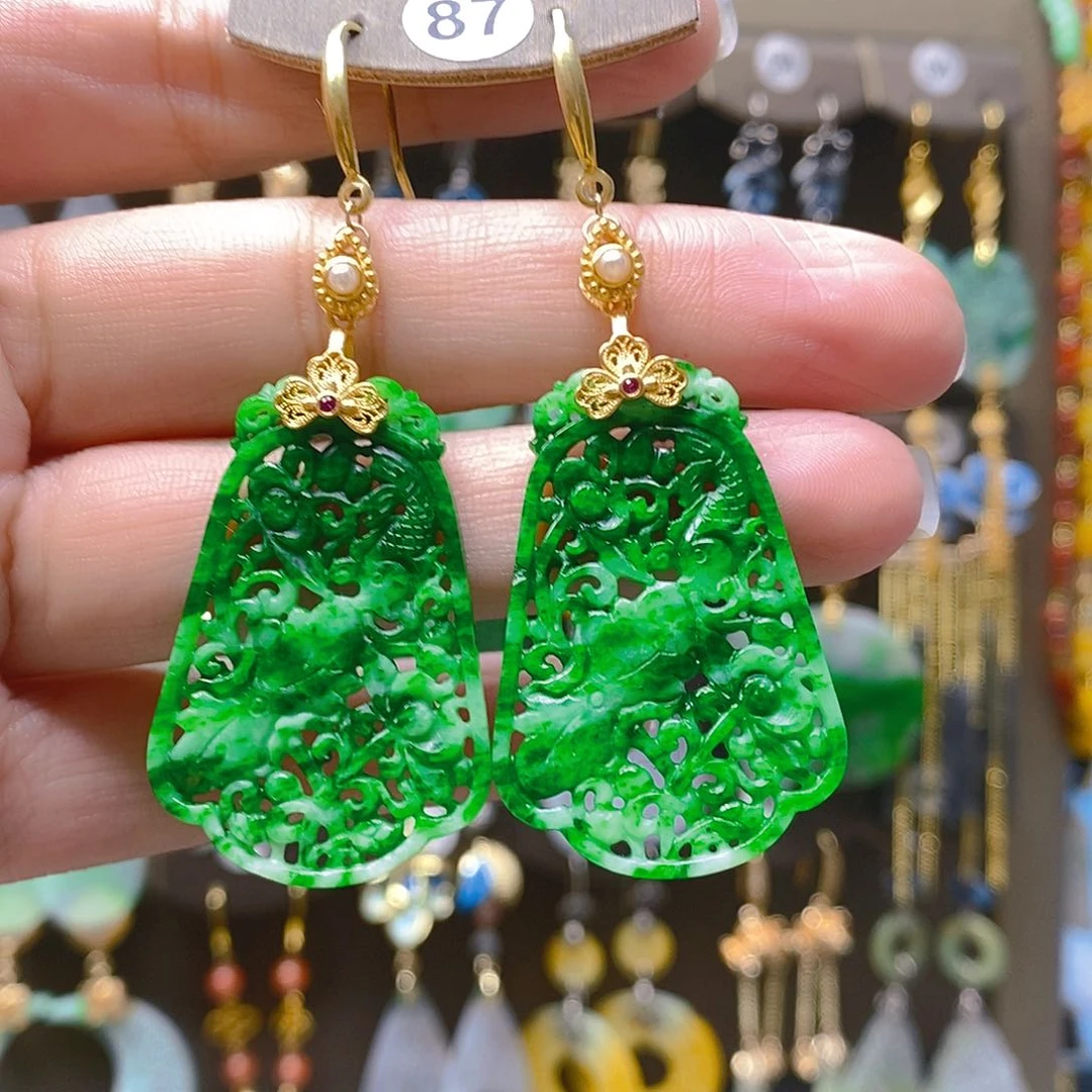 未镶嵌翡翠耳饰翡翠