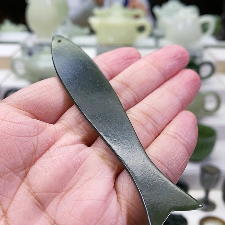 未镶嵌和田玉挂件书签