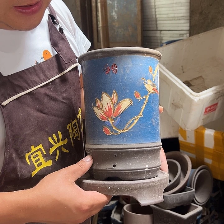 紫砂花盆紫砂花盆