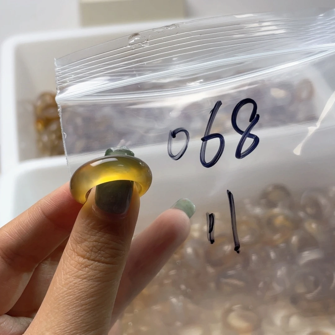玛瑙/玉髓戒指合金068