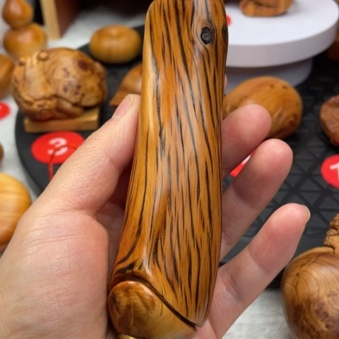 【闪购商品】柏木(崖柏)步****?正宗虎皮精品烟斗