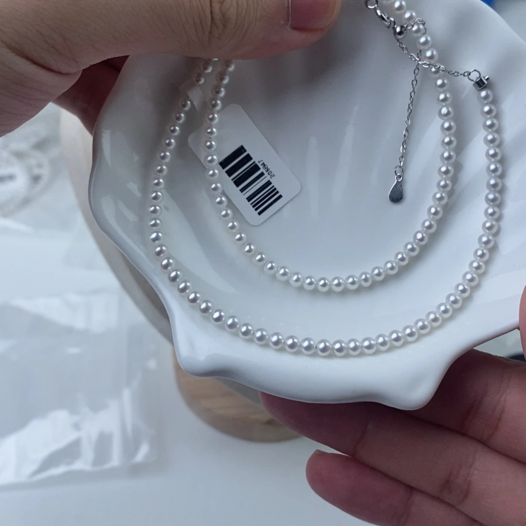 项链银S925镶嵌淡水珍珠206847