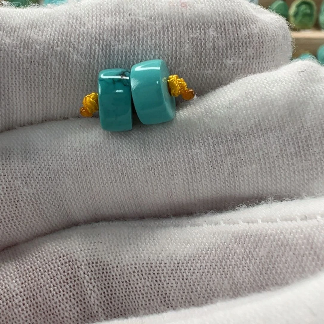 未镶嵌绿松石直切珠8x4mm
