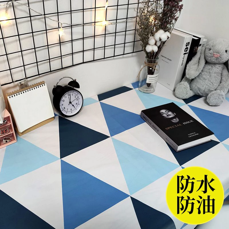 pvc桌布防水防油可擦免洗ins茶几垫长方形家用塑料台布格子餐桌布