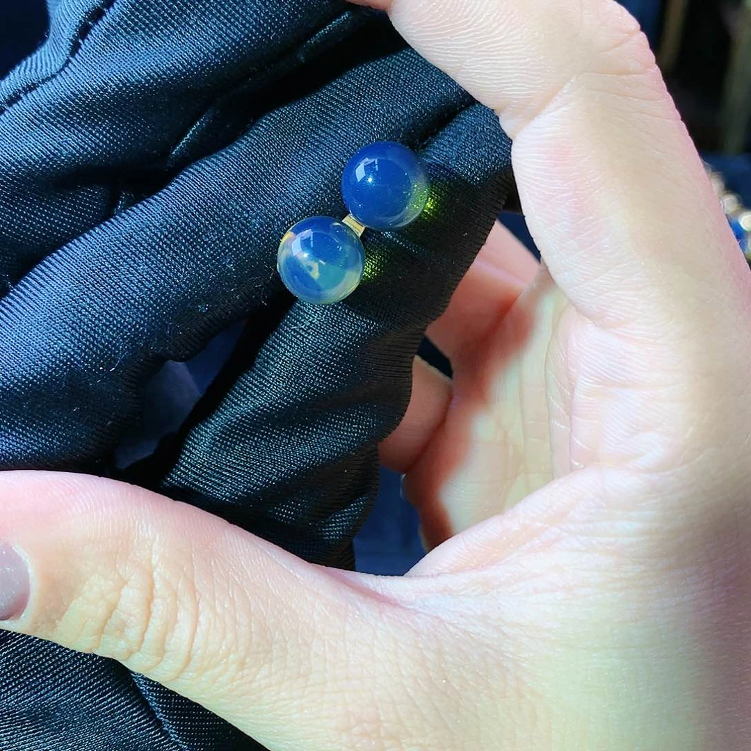 琥珀珠宝奇石银S925镶嵌