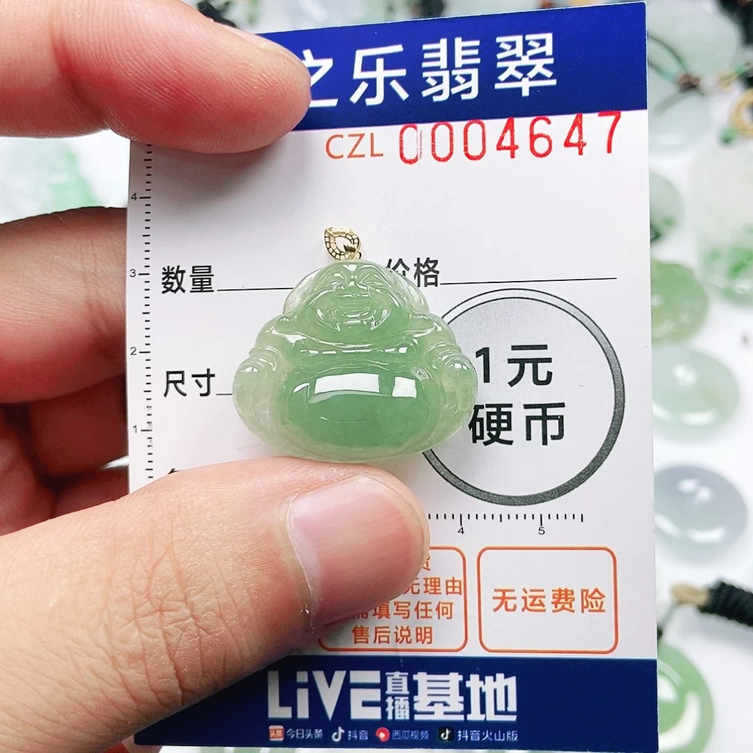 翡翠未镶嵌吊坠(不含链)