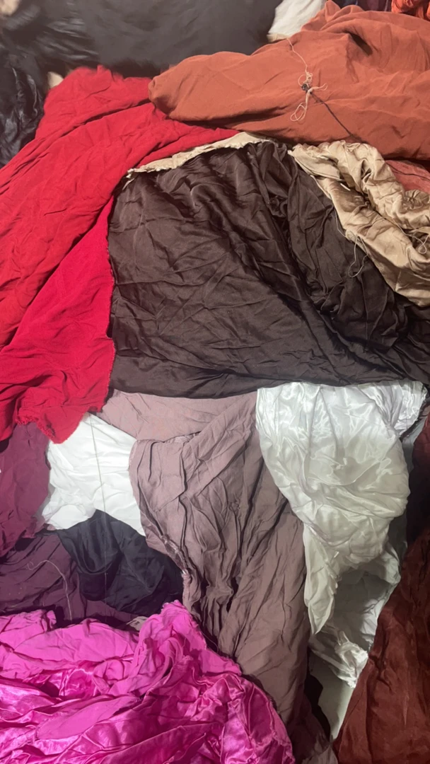 人丝棉瑕疵布头纯色，夏季做衣服面料