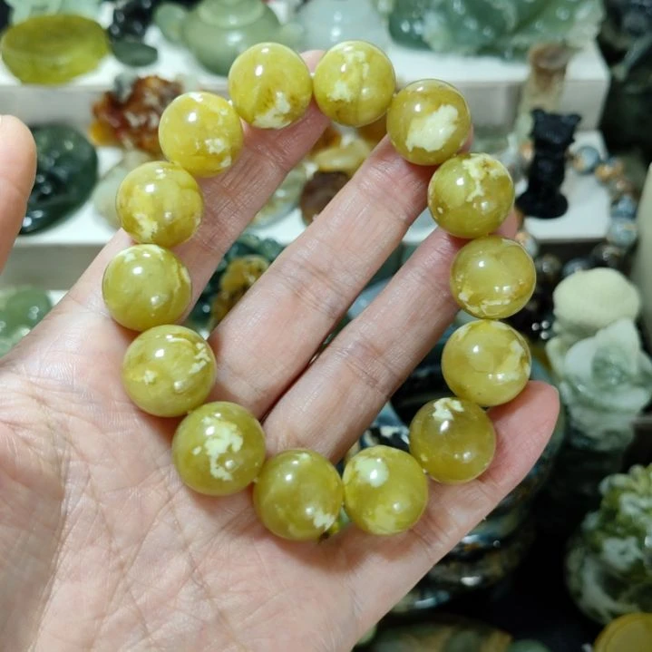 未镶嵌岫玉手串手串