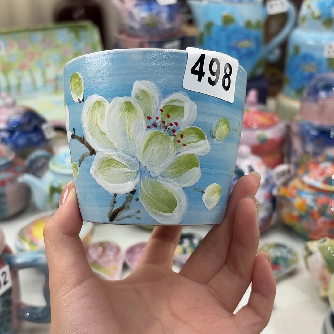 景德镇手绘高温釉下彩陶瓷茶具
