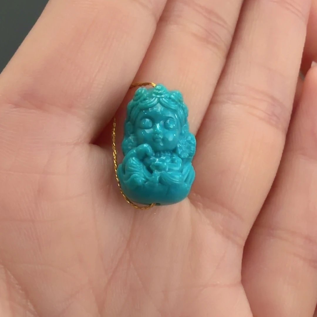 绿松石未镶嵌颈饰