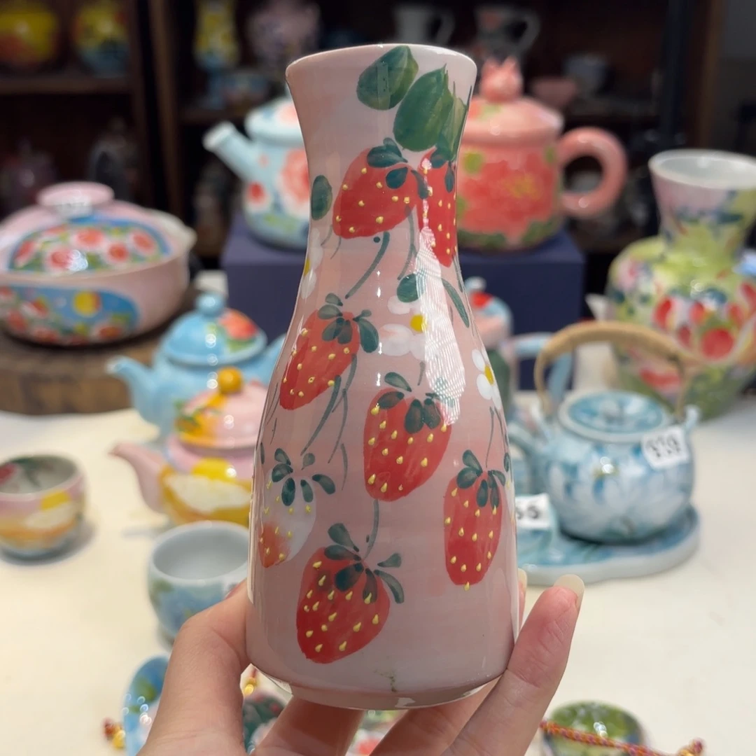 景德镇手绘高温釉下彩陶瓷茶具