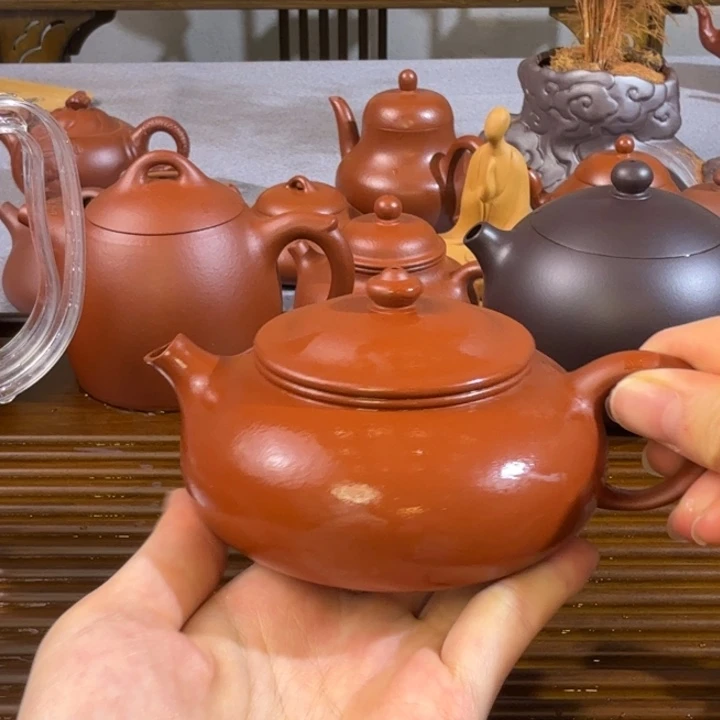 茶壶紫砂朱泥全手寒180毫升