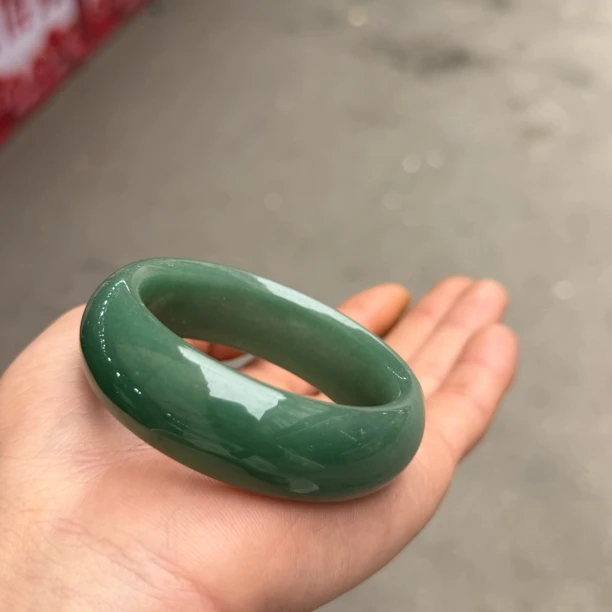 老矿东陵玉宽版手镯