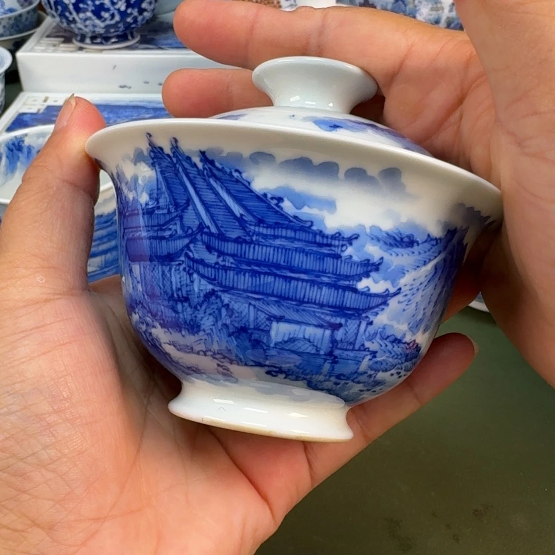 景德镇纯手绘茶具圆圆232