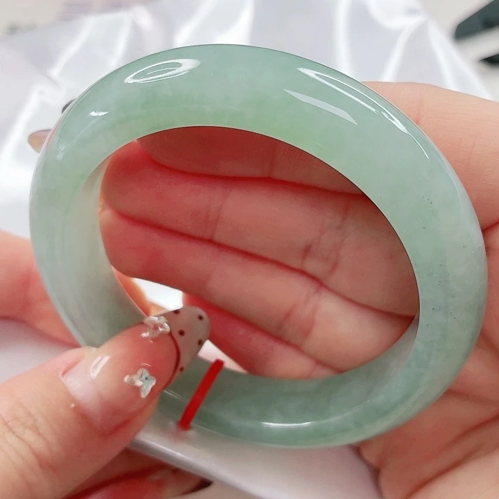 翡翠未镶嵌手镯53.8x239