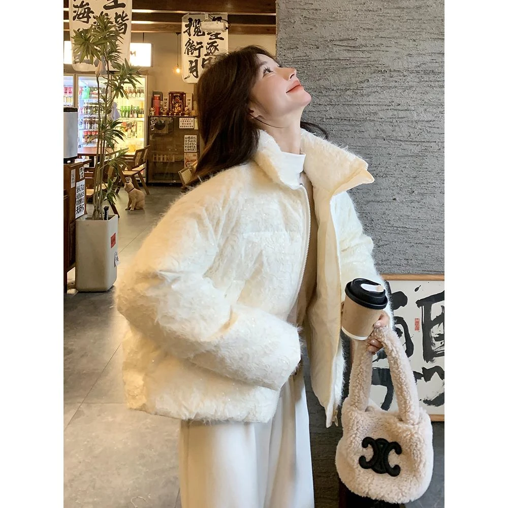 VOCKOO官方今年流行漂亮爆款羽绒服女短款冬季2025新款小个子独特