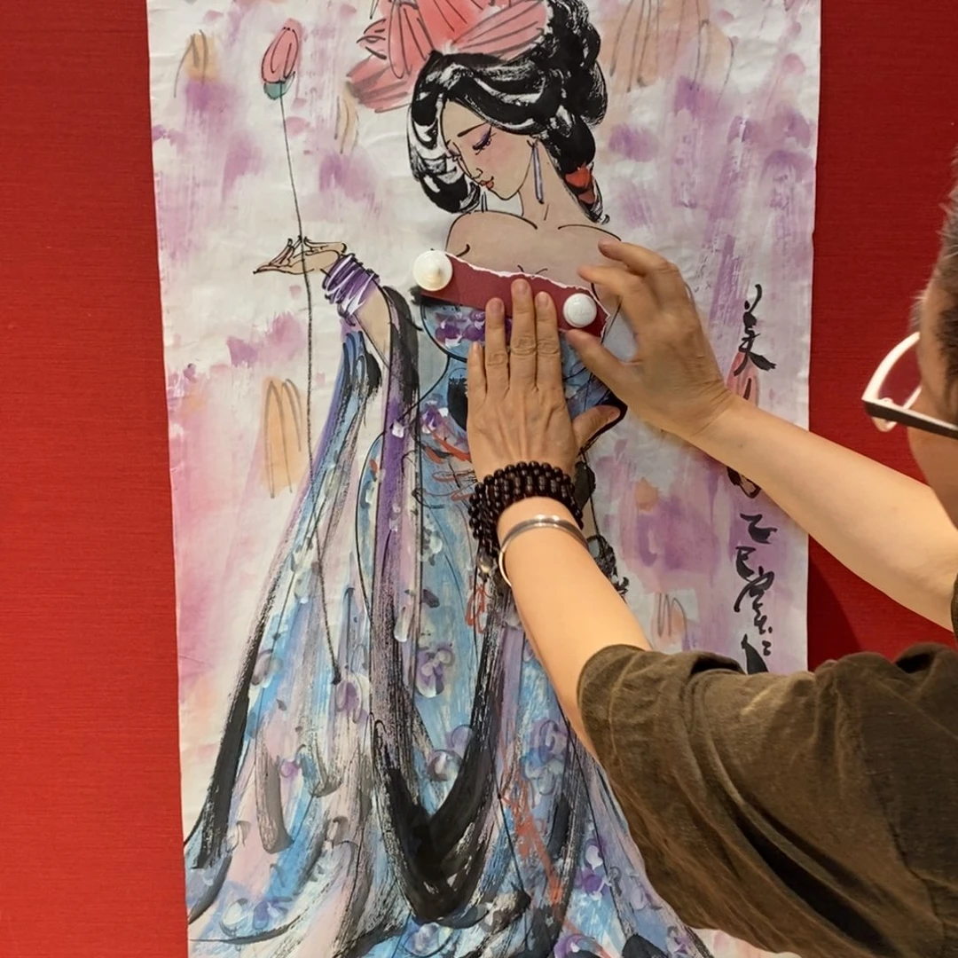 国画唯美青衣·小胖妞系列开创者窦红