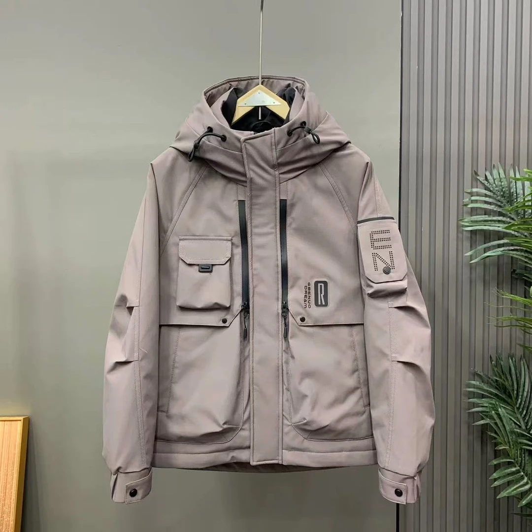 725-833冬季御寒保暖男士百搭时尚运动潮流帅气短款修身棉外套