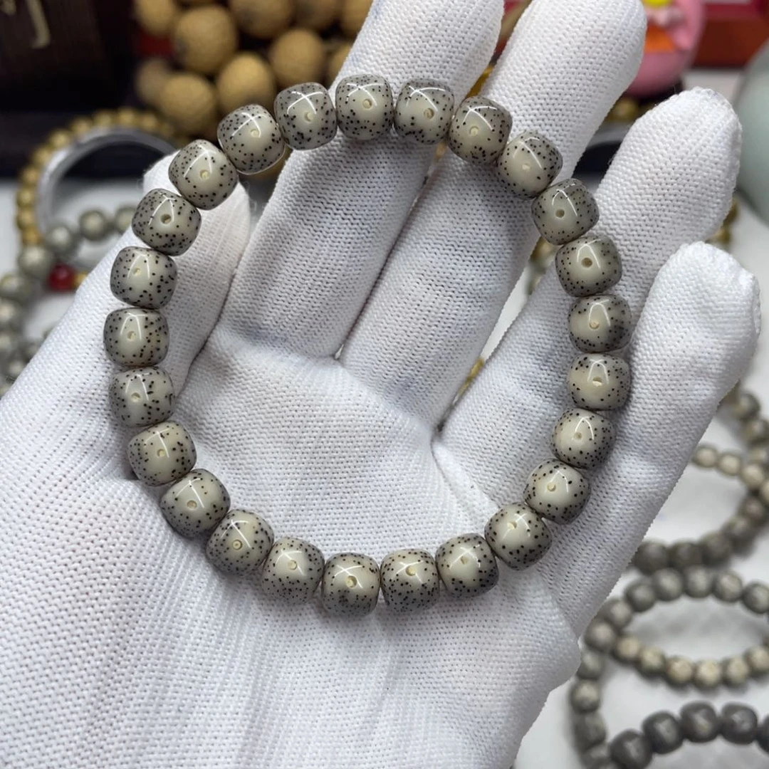 星月菩提手串9mm灰冰大眼