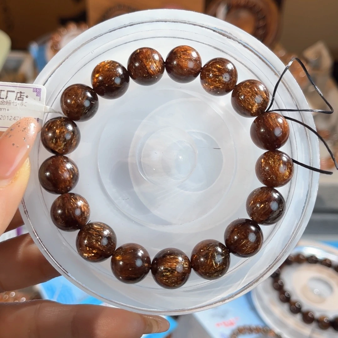 水晶未镶嵌手链黑金超七12