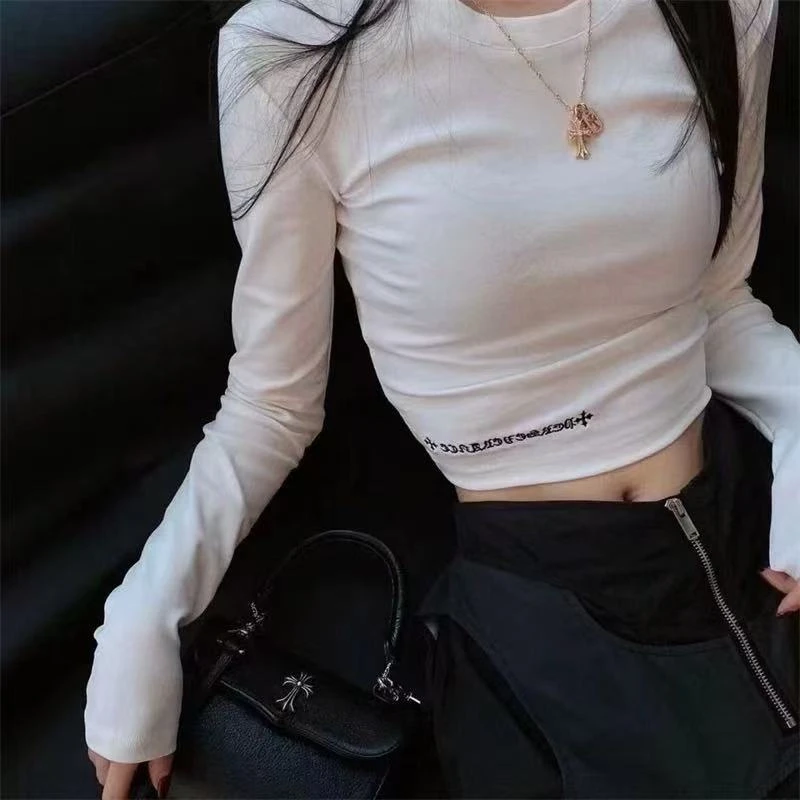 徐秋阳  显瘦人生t（小版型）百搭时尚休闲设计感显瘦长袖6385-21