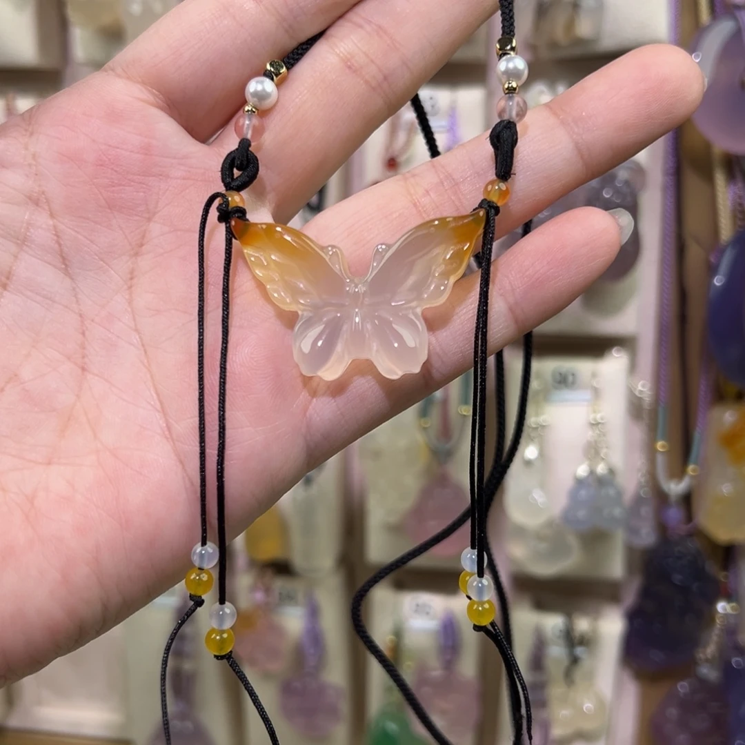 崽***u玛瑙/玉髓未镶嵌吊坠(赠链)