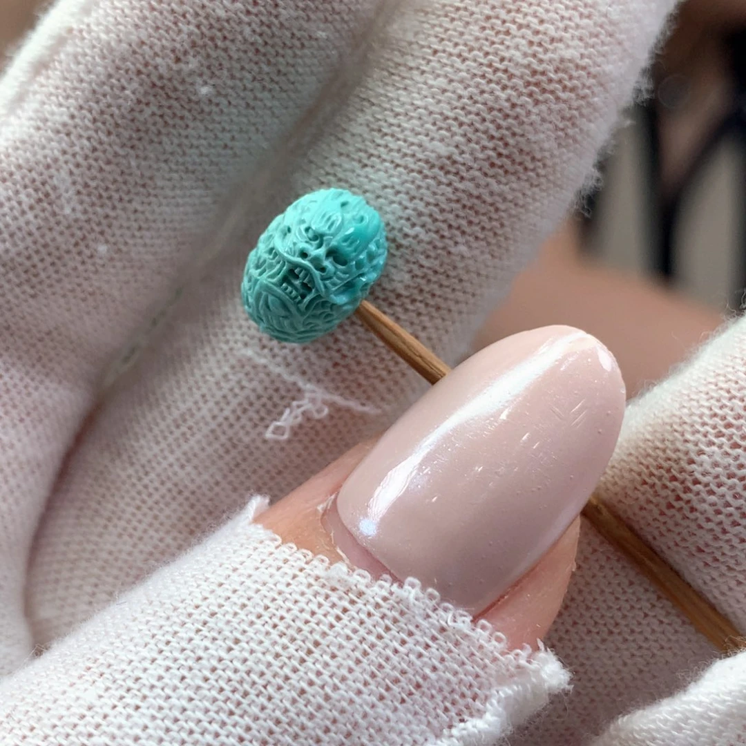 绿松石未镶嵌挂件