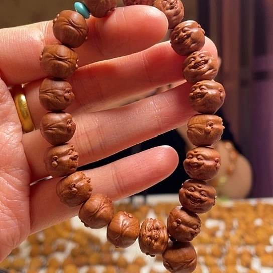 橄榄核手串/手链龙纹桃核