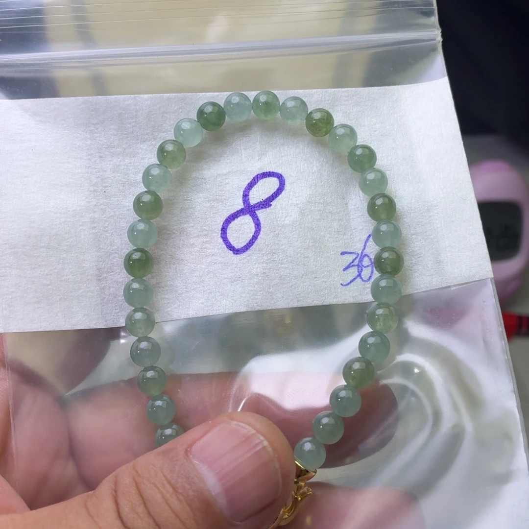 定制翡翠未镶嵌翡翠珠链
