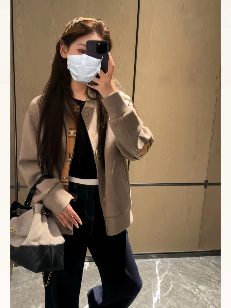 秋季新款古典之城夹克减龄简约立领长袖外套女宽松显瘦上衣ins风