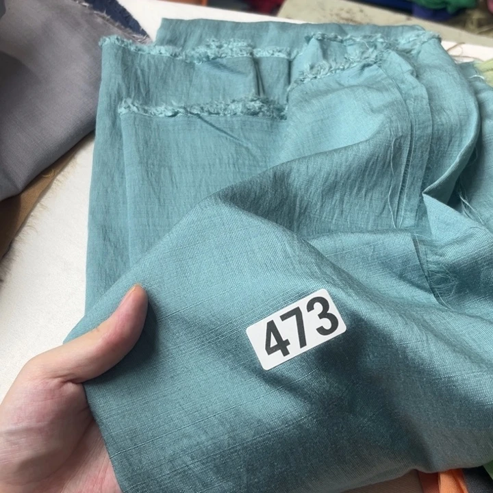 棉混纺473。 1米蓝