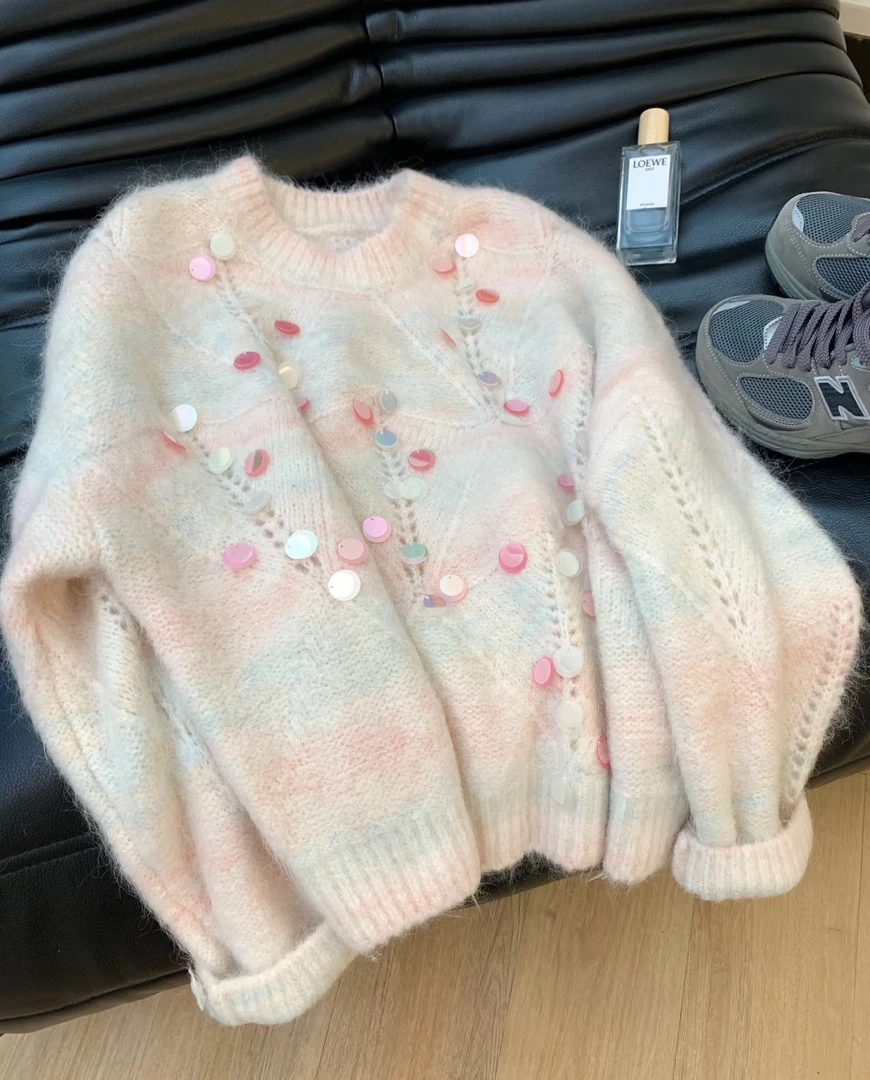 毛针织衫见外包装通勤常规加厚外穿常规款套头开衫