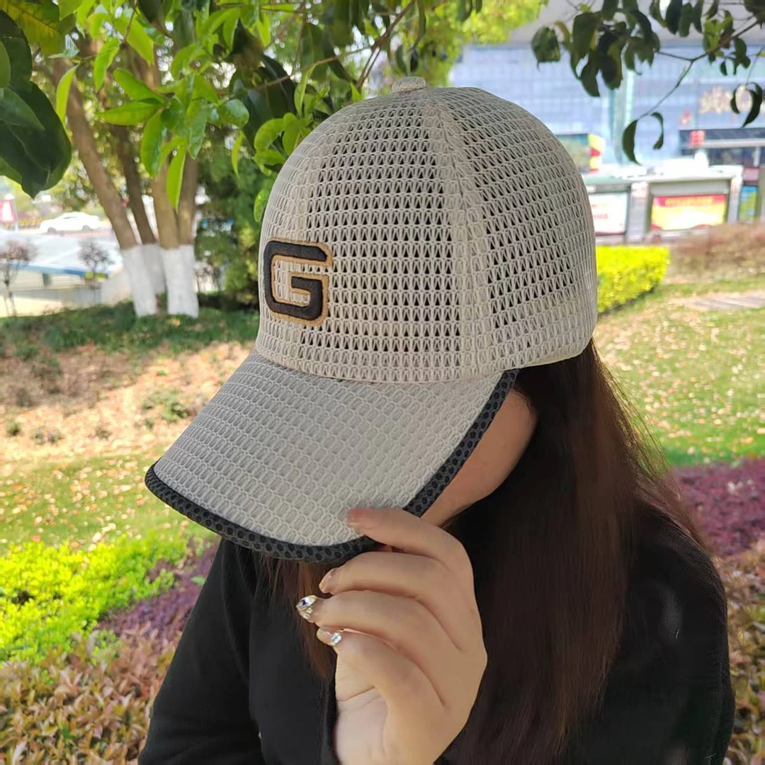 户外遮阳棒球帽男女士镂空网帽休闲防晒鸭舌帽潮流百搭夏季网帽子