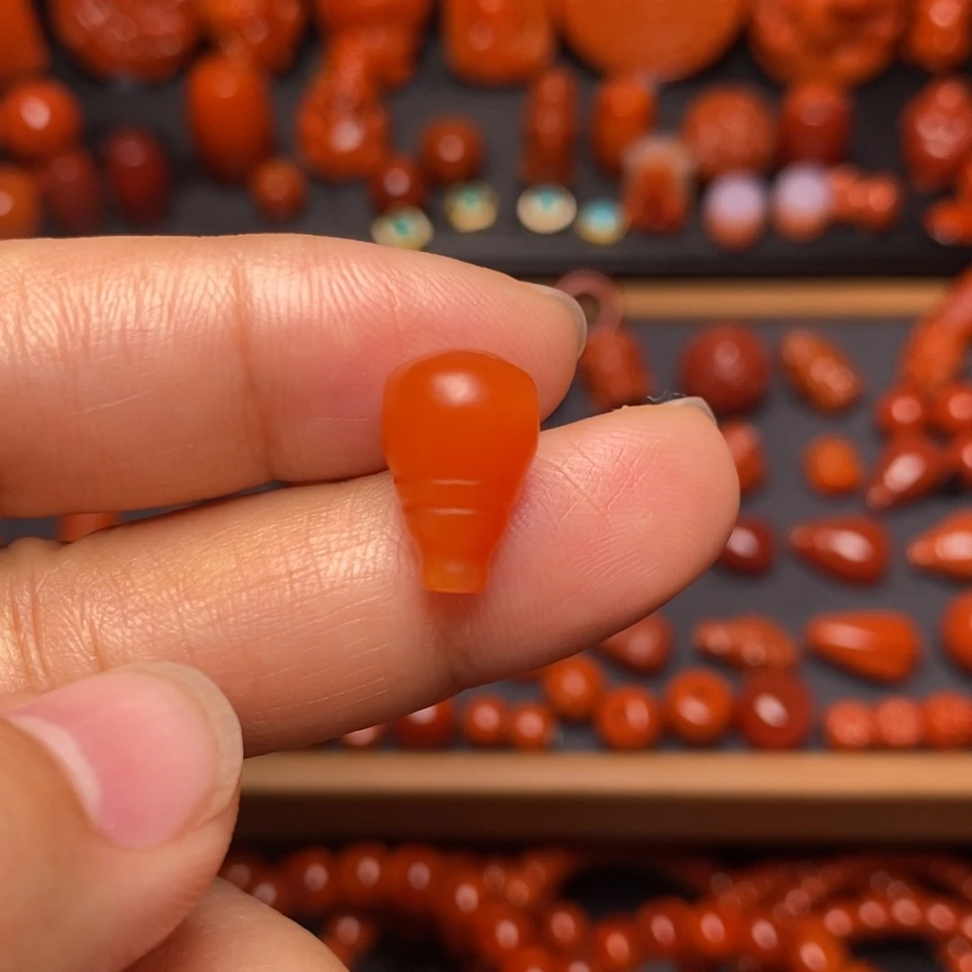 南红玛瑙配饰未镶嵌三通卡9.3