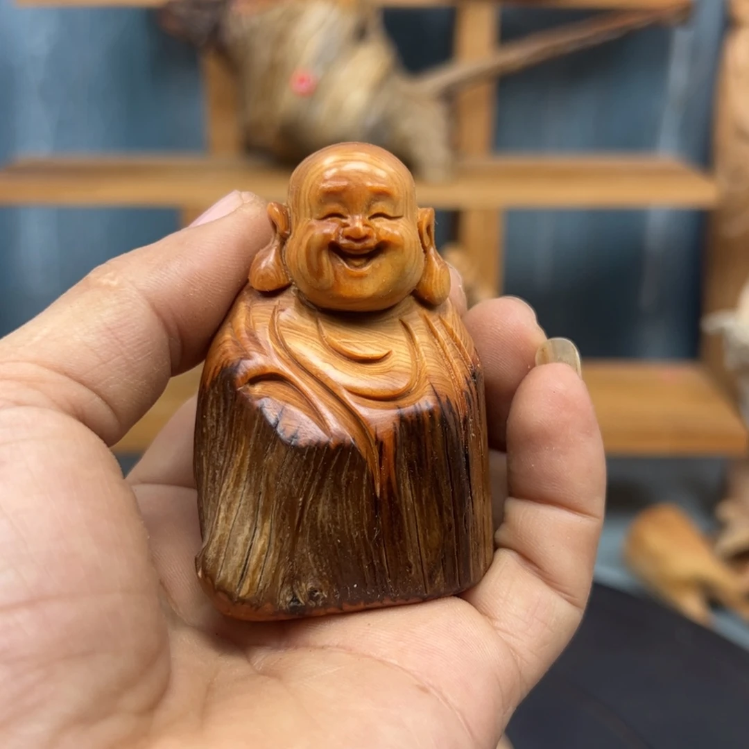 木奋***?崖柏木摆件手把件