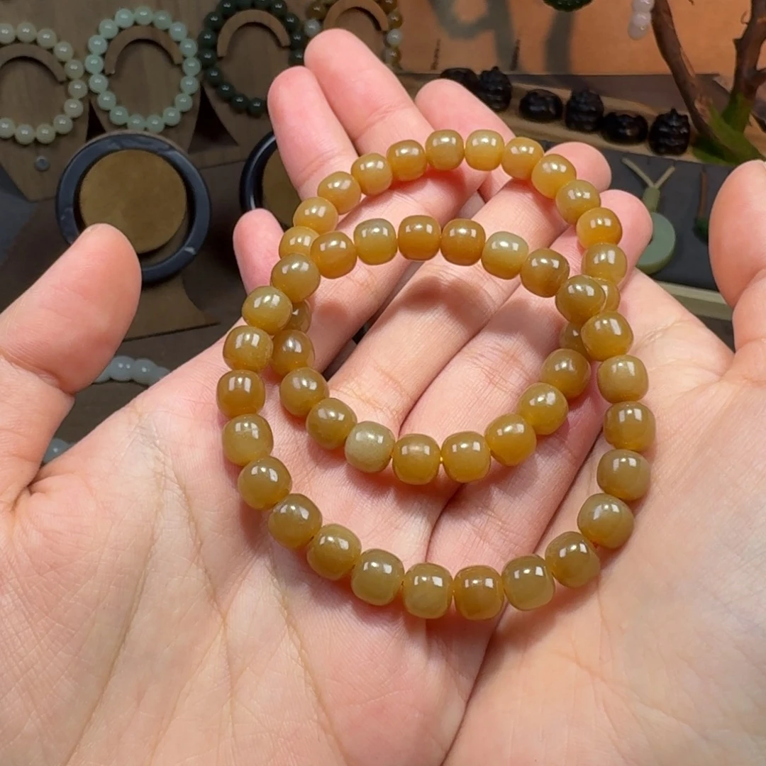 和田玉未镶嵌颈饰卡8黄金糖拍一发一多样性发货