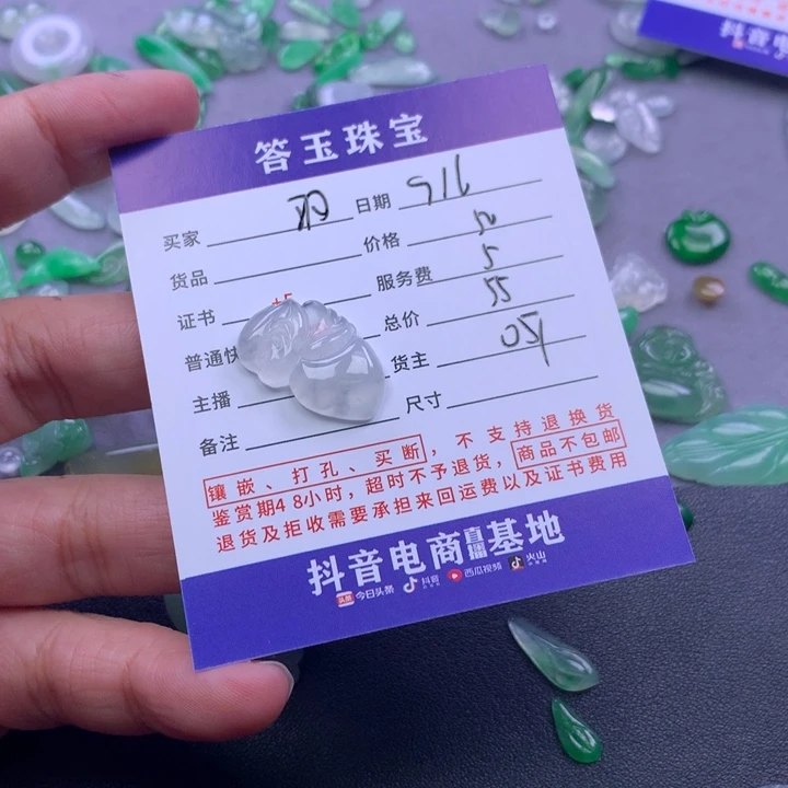 颈饰未镶嵌翡翠～*羽