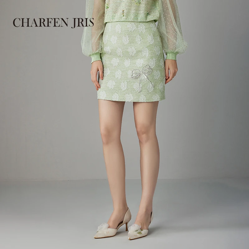 【达人】CHARFEN朝峰小香提花A裙FJF1B618-6137E