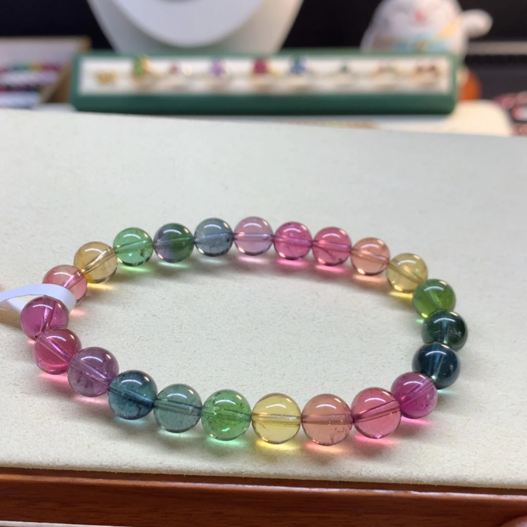 【闪购商品】碧玺手串未镶嵌人鱼彩虹色标892mm