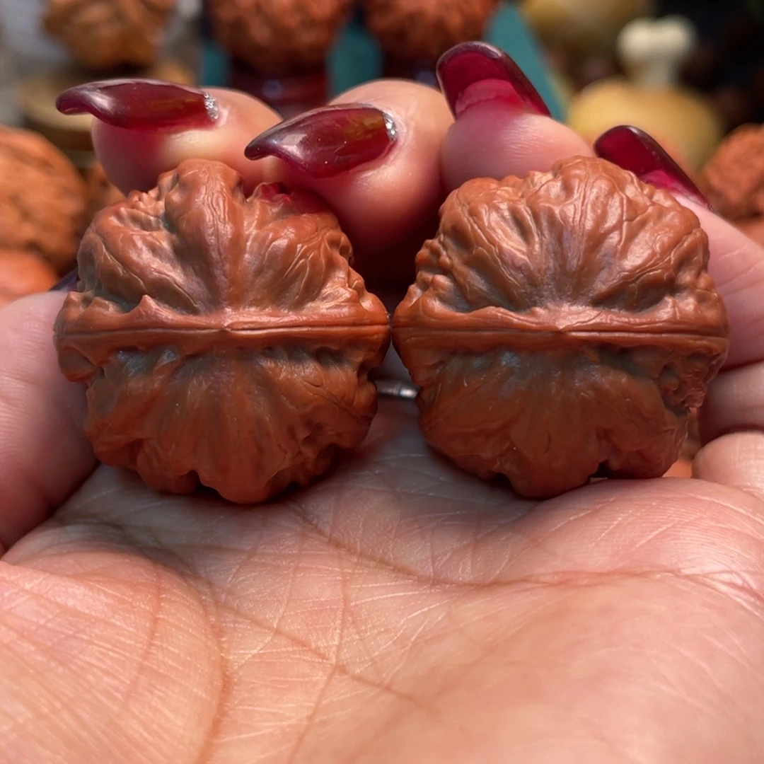 把件文玩核桃方墩粗筋