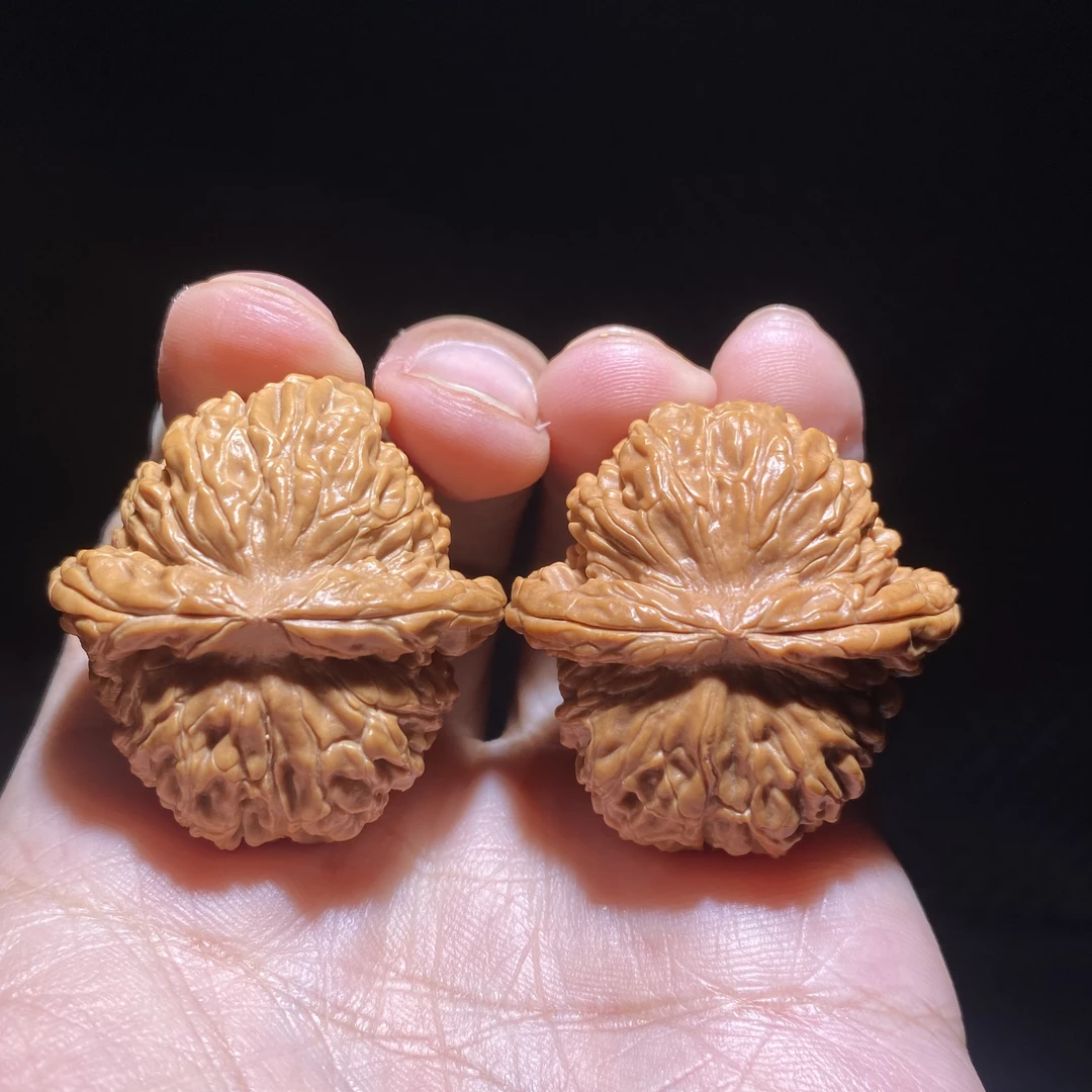 F14号35尺寸平谷四座楼全品无修文玩核桃一物一图打好底