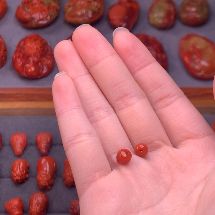 【闪购商品】未镶嵌配饰卡6m m南红玛瑙