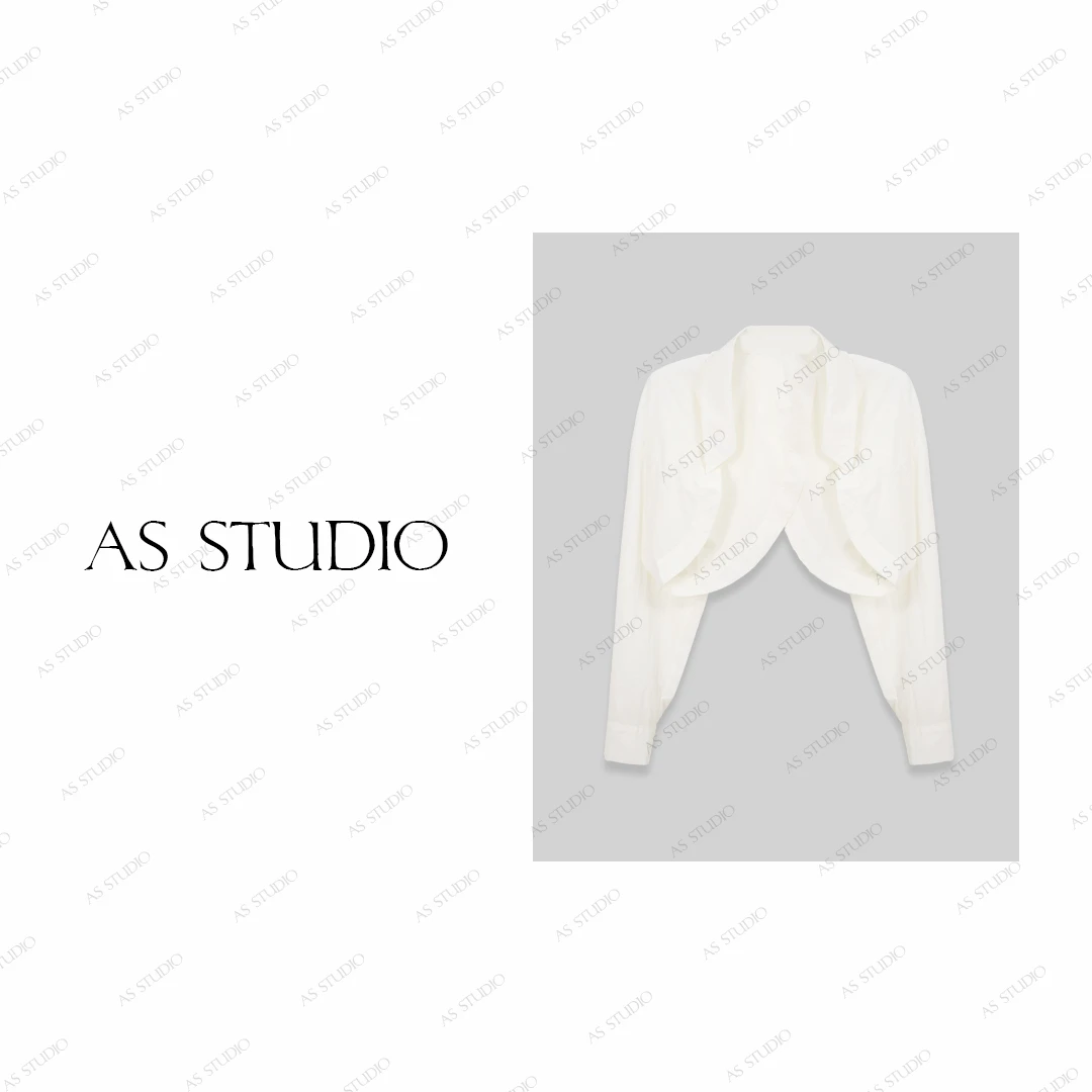 【AS全波段】25新原创后背一片式交叉洋气百搭防晒衬衫AS25XWT4965
