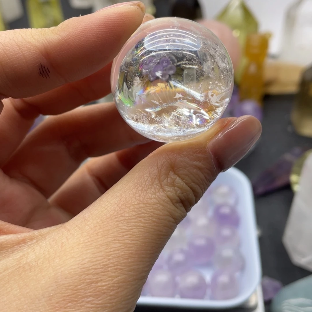 水晶46未镶嵌夏*爆彩白球