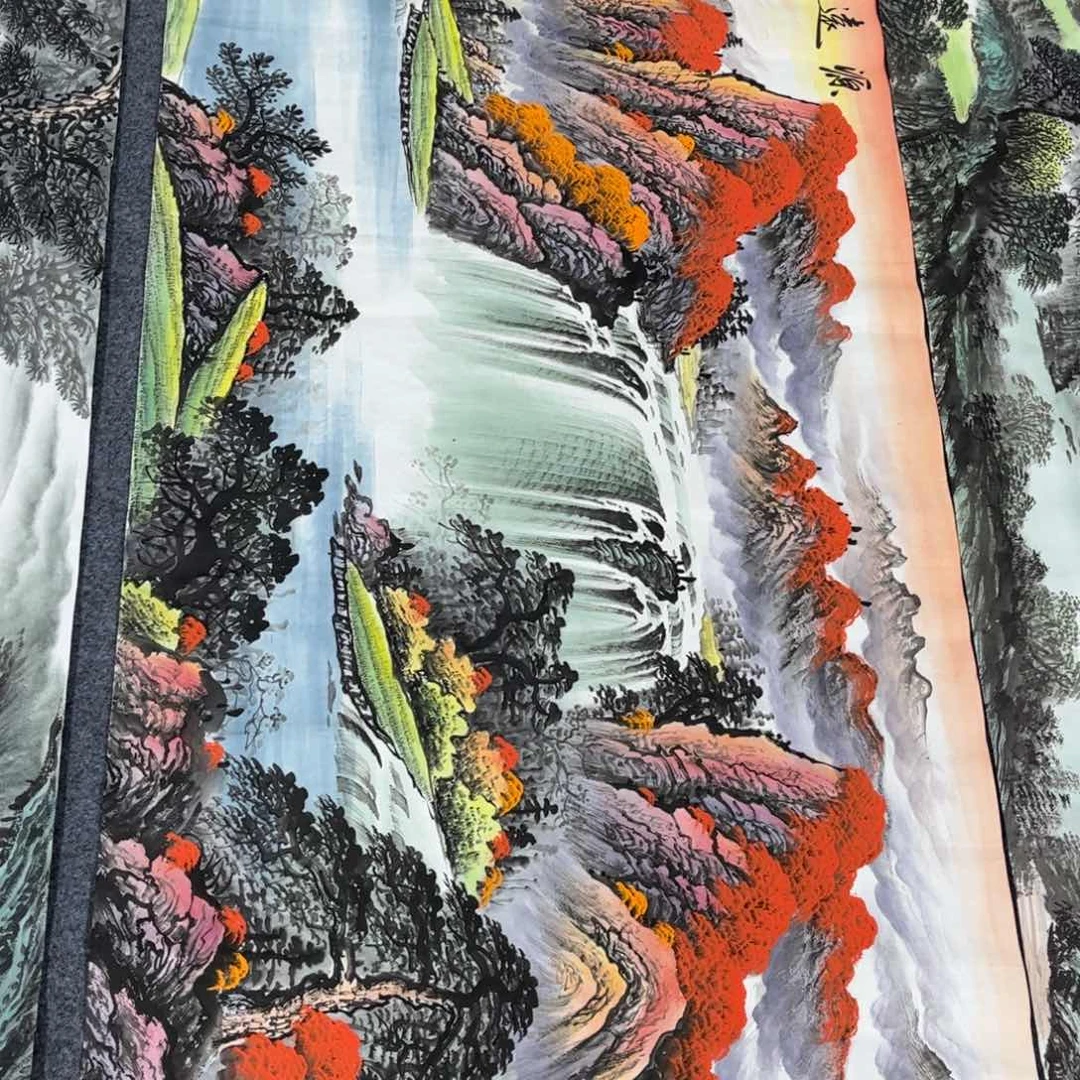 国画山水作品手绘