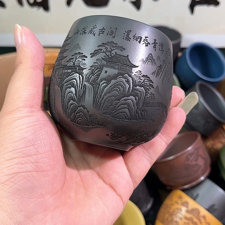 茶杯紫砂全手工紫砂主人杯