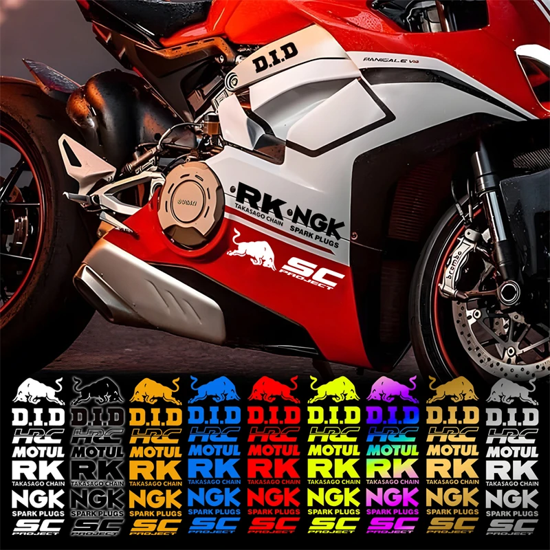 摩托车反光贴纸头盔贴花赞助商电动车贴画创意个性划痕贴防水防晒